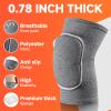 Volleyball Knee Pads knee brace for Women Kids GirlsSoft and Breathable Knee Pads for Volleyball, Dancing, Football, Yoga, Basketball, and Skating - Protective Knee Pads for Adults and Kids (Gray, Small) view 3