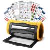 1NMORE 5v5, 7v7 Football Wristbands with Playbook System, Quarterback Wrist Coach for Youth, Flag Football Wrist Bands with Plays Stickers & PVC Cards (Yellow, 5 on 5) view 1