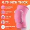 Volleyball Knee Pads knee brace for Women Kids GirlsSoft and Breathable Knee Pads for Volleyball, Dancing, Football, Yoga, Basketball, and Skating - Protective Knee Pads for Adults and Kids (Pink, Small) view 3