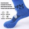 KJHY Fencing Socks Fencing Stockings-Sweat-Absorbing and Wear-Resistant for Foil Epee Saber Fencers (Thickness : Blue, Size : Small) view 4
