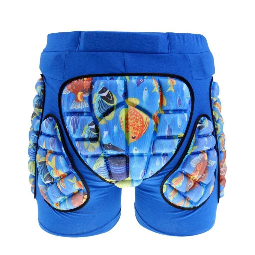 Aosekaa Skiing Hip Protection Shorts - Navy Blue, Size Medium
