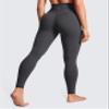 CRZ YOGA Butterluxe Crossover Waist Leggings 28" - Criss Cross Full Length Workout Athletic Womens Yoga Pants Mysterious Grey X-Large view 2