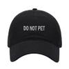 Baseball Cap Men Women Do Not Pet Embroidered Unisex Classic Adjustable Strapback Dad Hat (7 1/2,Black) view 1
