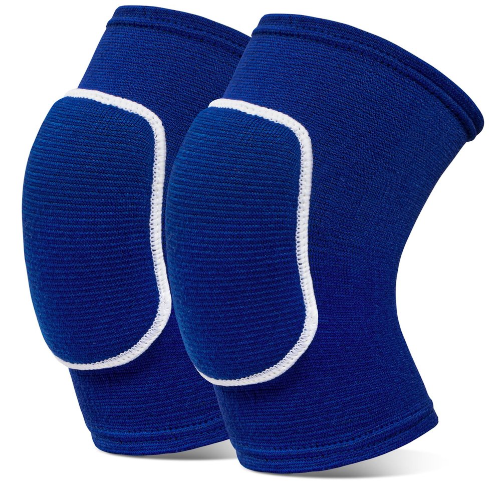 Volleyball Knee Pads knee brace for Women Kids GirlsSoft and Breathable Knee Pads for Volleyball, Dancing, Football, Yoga, Basketball, and Skating - Protective Knee Pads for Adults and Kids (Blue, Large)