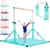 Marfual 5 Ft Fold Gymnastic Bar with Mat Kip Bar with Mat with Professional 4 Ft Width for Kids and Girl and Teenage Home and Club Use view 1