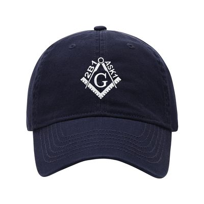 Baseball Cap Men Women 2B1 ASK1 Masonic Embroidered Unisex Classic Adjustable Strapback Dad Hat (7 1/2,Navy)