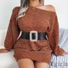 Tgirls Women's Rhinestone Elastic Belt Crystal Stretchy Wide Belt for Dresses Fashion Vintage Waist Belts (Small) view 2
