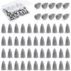 Bullet Fishing Weights Sinkers, 45 Pack Fishing Sinkers Worm Weights Sliding Fishing Sinkers for Bass Fishing Pitching and Flipping Texas Rigs Saltwater Freshwater Fishing Tackle view 1