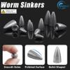 Bullet Fishing Weights Sinkers, 45 Pack Fishing Sinkers Worm Weights Sliding Fishing Sinkers for Bass Fishing Pitching and Flipping Texas Rigs Saltwater Freshwater Fishing Tackle view 3