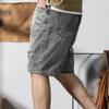 JEsilunmaMY Men's Fashion Ripped Denim Shorts Distressed Slim Fit Summer Hot Short Pants Outdoor Washed Cargo Short Jeans (Grey1,28) view 3