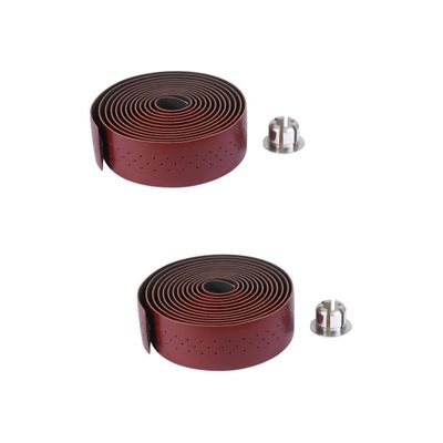 HANABASS 2sets Bar Tape Shock-absorbant Handlebar Tape for Road Bikes Bike Pu Leather Handlebar Strips Reduces Vibration and Skid-Resistant for Wet Conditions