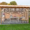 8 * 20FT Clear Waterproof Tarps Garden Rainproof Covering, PVC Vinyl Transparent Tarpaulin Commercial Heavy Duty Clear Insulation Curtain for Covering Porches Canopy Patios Agriculture Plant Camping view 2