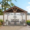8 * 20FT Clear Waterproof Tarps Garden Rainproof Covering, PVC Vinyl Transparent Tarpaulin Commercial Heavy Duty Clear Insulation Curtain for Covering Porches Canopy Patios Agriculture Plant Camping view 3