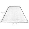 8 * 20FT Clear Waterproof Tarps Garden Rainproof Covering, PVC Vinyl Transparent Tarpaulin Commercial Heavy Duty Clear Insulation Curtain for Covering Porches Canopy Patios Agriculture Plant Camping view 4