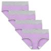 JiXiang Panties For Women Plus Size High Waist Solid Color Tummy Control Soft Stretch Underwear Full Coverage Ladies Panty view 1