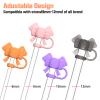 Adjustable Straw Cover for Stanley|Simple Modern|Yeti|Owala|Hydro Flask|Reduce|Maars|Meoky|MaxBase|Beast|Hydrapeak Cup, All Brand of Straw Accessories, Diameter 6mm-12mm, BPA Free, Dishwasher safe view 2