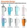 Adjustable Straw Cover for Stanley|Simple Modern|Yeti|Owala|Hydro Flask|Reduce|Maars|Meoky|MaxBase|Beast|Hydrapeak Cup, All Brand of Straw Accessories, Diameter 6mm-12mm, BPA Free, Dishwasher safe view 3