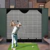 Golf Hanging Net for Hitting, Golf Training Net for Pitching and Driving Practice;Baseball Softball Golf Practice Net Sport Backstop Netting Barrier for Indoor Outdoor (10"" Size Hanging Net), Black view 2