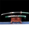 HERO SWORD Handmade Clay Tempered T10 Steel Green Tiger Katana Traditional Japanese Samurai Sword Very Sharp Can Cut Trees Real Weapon Combat Ready Mantis Theme Cool Sword Best Gift for Men view 2