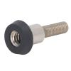 Billiard Bottom Plug, Rubber & Aluminum Alloy Weighted Tail Plug for Mosconi Pool Cues Extended Length for Enhanced Balance Professional Billiard Accessory view 1