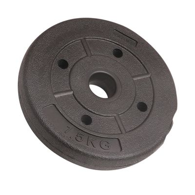 Kisangel 2pcs Plastic Coated Dumbbell Plates for Muscle Training Sturdy Each for Home Workouts and Fitness Clubs Design Hole Diameter