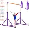 Marfual 5 Ft Fold Gymnastic Bar Kip Bar with Mat with Professional 4 Ft Width for Kids and Girl and Teenage Home and Club Use view 1