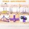 Marfual 5 Ft Fold Gymnastic Bar Kip Bar with Mat with Professional 4 Ft Width for Kids and Girl and Teenage Home and Club Use view 2