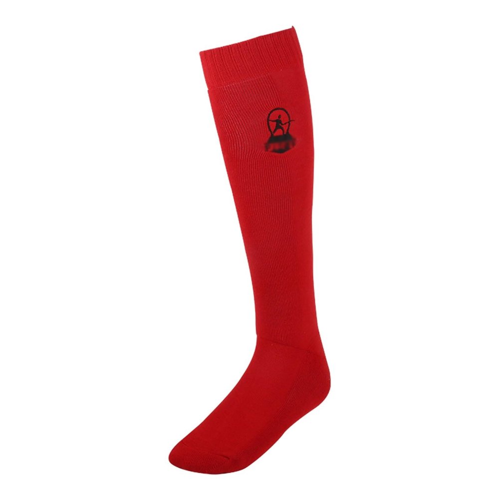 KJHY Protective Fencing Stockings High Long Sports Socks Thickened Professional Competition Training Sports Socks (Thickness : Red, Size : Medium)