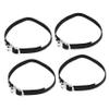 HANABASS 4pcs Bike Foot Pedal Straps Durable Toe Clips for Mountain and Road Bikes Fit for Safe and Comfortable Cycling Experience view 1