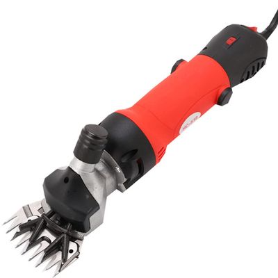 110v/220v Electric Sheep Shears Shearing Machine Adjustable Speed Wool Clipper Animal Grooming Clipping Machine Heavy Duty Farm Livestock Haircut,Yellow (Red)