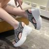 DDWRGD Summer Women Sandals, Wedge Open Toe Platform Sandals Casual Mesh Thick Soled Comfortable Sport Sandals (Grey,6) view 4