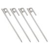HANABASS 4pcs Sturdy Stainless Steel Tent Nails Camping Tent Pegs Smooth Pointed Tip Portable for Ground Anchors view 1