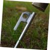 HANABASS 4pcs Sturdy Stainless Steel Tent Nails Camping Tent Pegs Smooth Pointed Tip Portable for Ground Anchors view 2