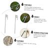 HANABASS 4pcs Sturdy Stainless Steel Tent Nails Camping Tent Pegs Smooth Pointed Tip Portable for Ground Anchors view 4