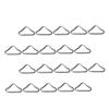 HANABASS 22pcs Metal Triangle Rings for Trampoline Replacement V-Shaped Buckles for Outdoor Use High Strength and Sturdy Design for Trampoline Repairs and DIY Projects