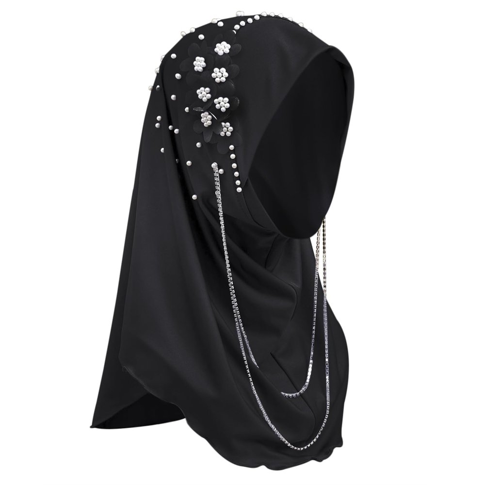 NICEYST Fashion Long Hijab for Women Girls - Muslim Islamic Under Scarf Hat, Instant Turbans Wrap