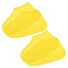 PATIKIL L Waterproof Silicone Shoe Covers, 2 Pairs Reusable Non-Slip Overshoes Rain Shoes Cover Protectors Galoshes for Outdoor Rain Snow, Yellow view 1
