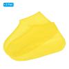 PATIKIL L Waterproof Silicone Shoe Covers, 2 Pairs Reusable Non-Slip Overshoes Rain Shoes Cover Protectors Galoshes for Outdoor Rain Snow, Yellow view 3