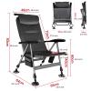 ROMLN Fishing Chair Recliner Folding Fishing Chair with Adjustable Pillow Backrest Legs Camping Beach Fly Fishing Stool Sleeping Bed Outdoor Fishing Chair view 2