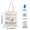 BLUPARK Whale Tote Bag TSITP TVs Show Inspired Gift TV Shows Merch Drama TV Show Gift Summer Cousins Beach Gifts TSITP Fan Gifts (Whale Bookshop Tote) view 4