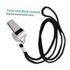 HANABASS 2pcs Stainless Steel Whistles Black Lanyard for Referees and Officials Loud Sound Emergency Whistle for Sports Training and Safety Use view 2