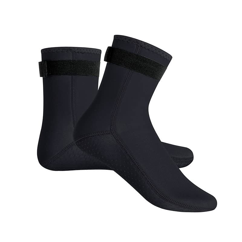 HKSICHENGKEJI 3mm Neoprene Diving Booties Water Socks Beach Sand Volleyball Sock Warm Waterproof Anti Slip Surf Booties Shoes