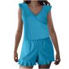 Women Swim Romper with Built in Bra and Pockets, One Piece Full Coverage Bathing Suits Boyleg Jumpsuit Swimsuit Halter Swimsuits for Women view 2