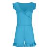 Women Swim Romper with Built in Bra and Pockets, One Piece Full Coverage Bathing Suits Boyleg Jumpsuit Swimsuit Halter Swimsuits for Women view 3