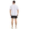 Guooolex Rash Guard for Men UV Swim Shirt Short Sleeve SPF Loose Fit Water Shirt for Swimming Quick Dry Sun Protection Running Fishing White Tshirts S Size view 2