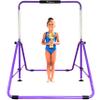 MARFULA Kip Bar Folding Gymnastic Bar with 5 FT Base Length 9 Height Levels Gymnastic Training Bar for Girls and Boys Between 3-9 Years Old at Home and Club Use view 1