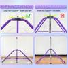 MARFULA Kip Bar Folding Gymnastic Bar with 5 FT Base Length 9 Height Levels Gymnastic Training Bar for Girls and Boys Between 3-9 Years Old at Home and Club Use view 2