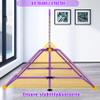 MARFULA Kip Bar Folding Gymnastic Bar with 5 FT Base Length 9 Height Levels Gymnastic Training Bar for Girls and Boys Between 3-9 Years Old at Home and Club Use view 4
