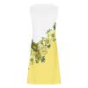Amazon Warehouse Sale Clearance Summer Dresses Dresses for Women 2024 Elegant Sleeveless Boho Floral Print Sun Dress Trendy Vintage Tunic Beach Dress Yellow XL view 3