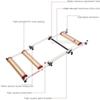 ZQJYMXM High Strength Aluminum Alloy Bike Roller, Folding Bike Trainer, Home Bicycle Trainer, Portable Bike Roller Trainer with Low Noise view 2
